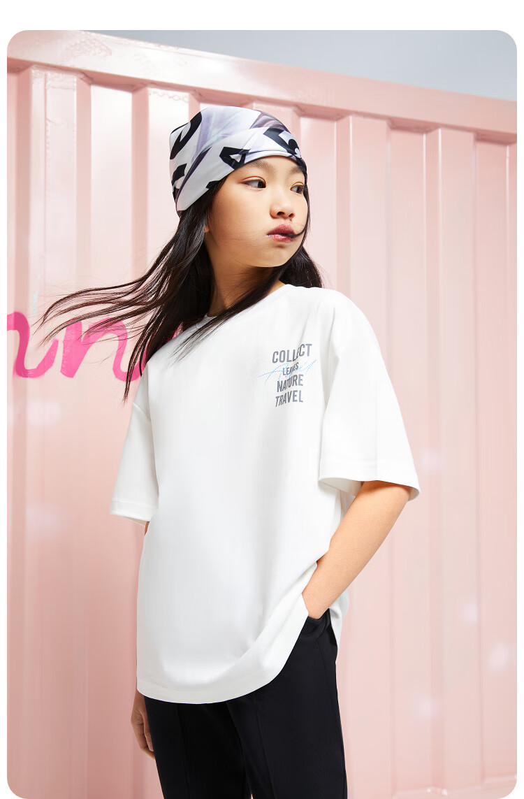 Annil [100% Cotton T-Shirt] Annil Children's Clothing, Boys And Girls Short-Sleeve T-Shirt, Summer Pure Cotton, Wrinkle-Resistant, Elastic Top 6