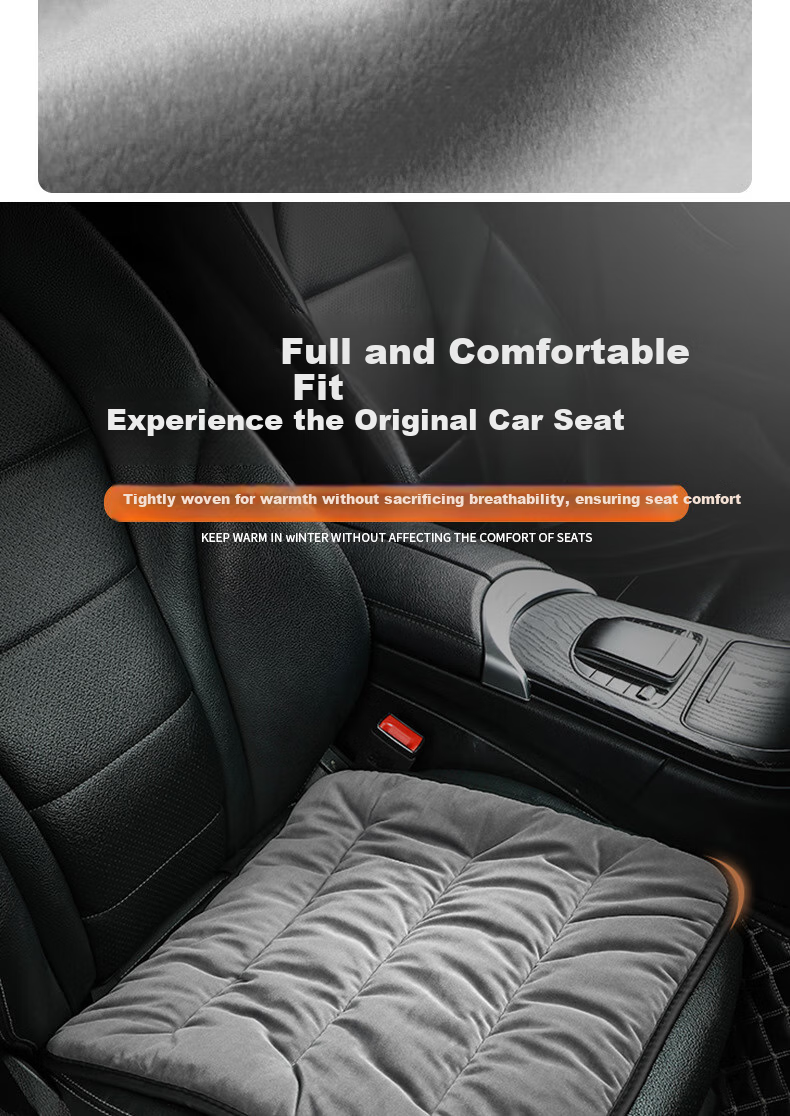 Dijialun Winter Car Seat Cushion, Thickened Warm Short Plush Seat Cover, All-Season Tatami, Office And Home Chair Pad 4