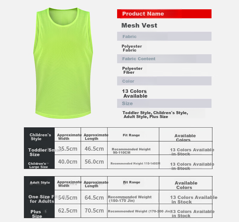 LIEYAO Soccer Basketball Team Building Competition Expansion Advertising Training Vest, Scrimmage Jersey, Team Uniform Vest 6