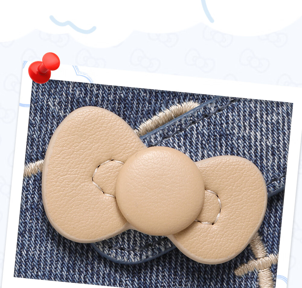 Toutou Birthday Gift, Hello Kitty Wallet, Cute Denim ID Holder, Bank Card Case, Sanrio, for Girlfriend 4