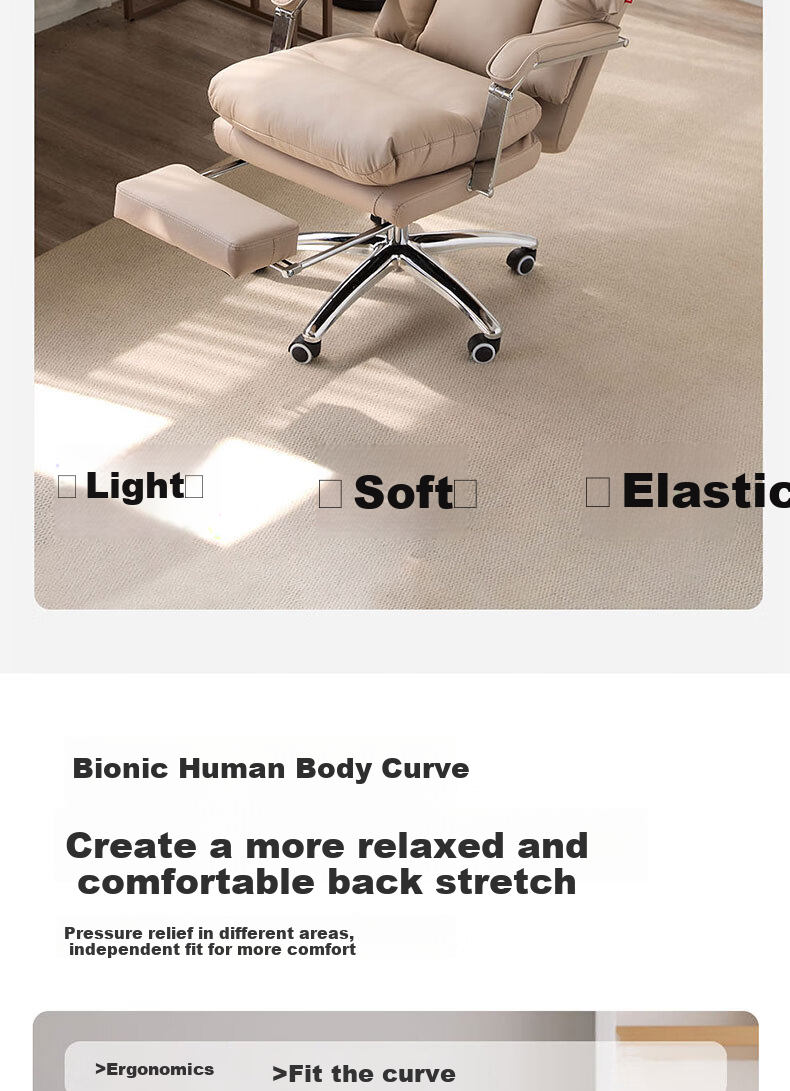 KUKA Executive Chair, Office Nap Chair, Computer Chair, Gaming Recliner, High-Back Chair 6