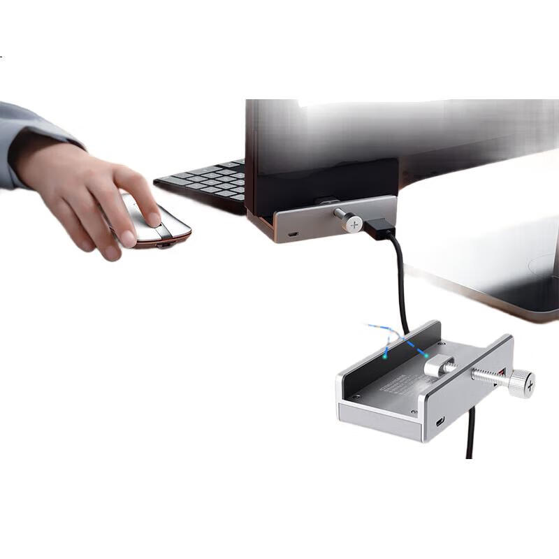 USB-хаб ORICO MH4PU-P, 4 порта USB 3.0, алюминиевый корпус, серебристый