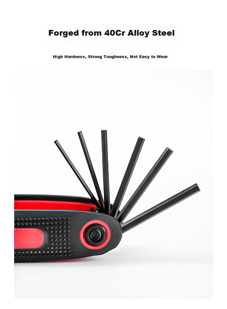 Lekali Folding Hex Key Wrench Set Metric and Imperial Hexagon Screwdriver Repair Tool 4