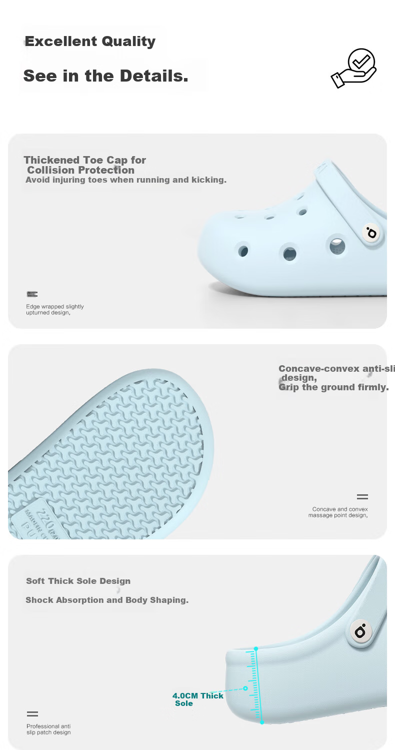 Puxi Kids Clog Shoes Boys Girls Summer Non-Slip Home Wear Large Children Baby Water Blue Size 30-31 (200mm) 7
