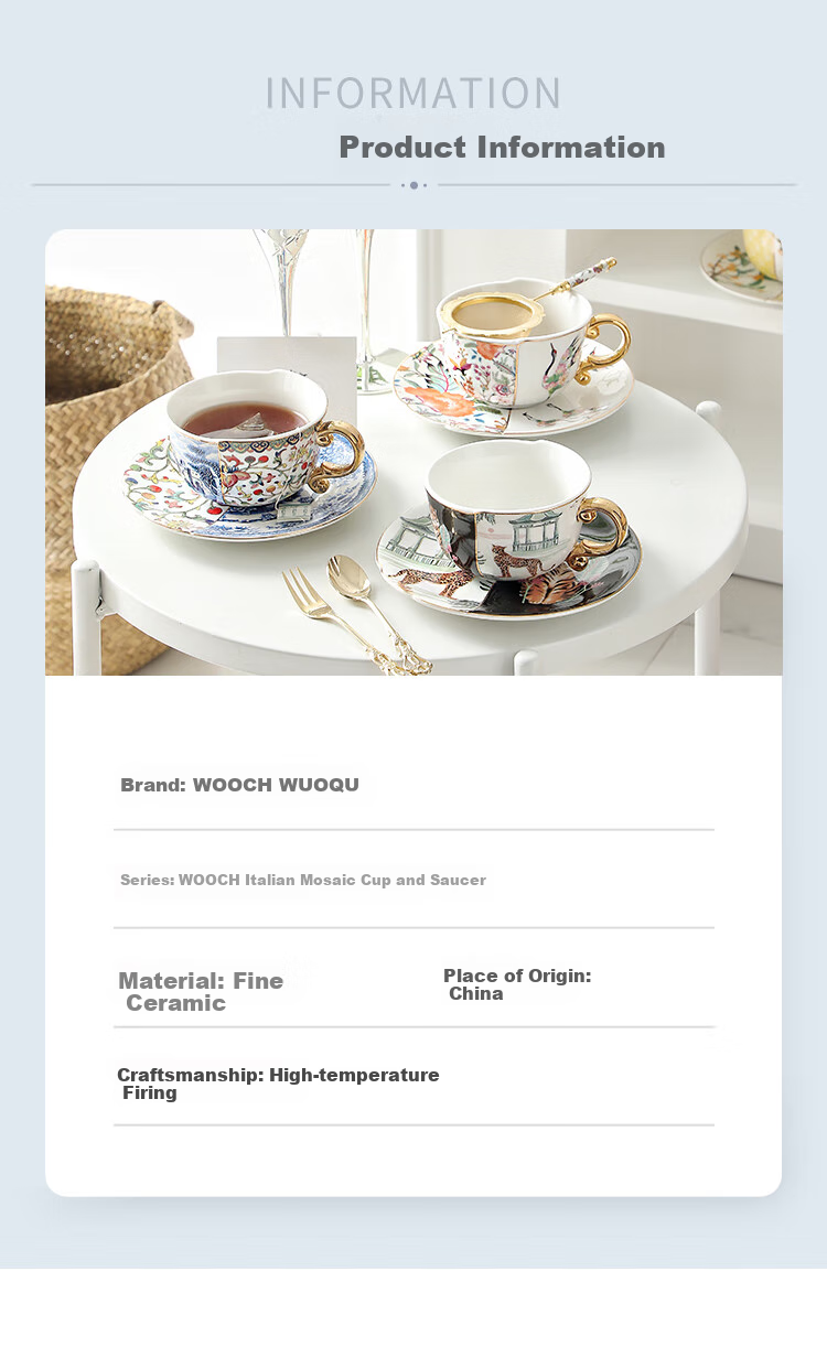 WOOCH [Mid-Autumn Festival Gift] Coffee Cup And Saucer Set, Wedding Gift Box Set, Couples Water Cups, Housewarming Gift 10