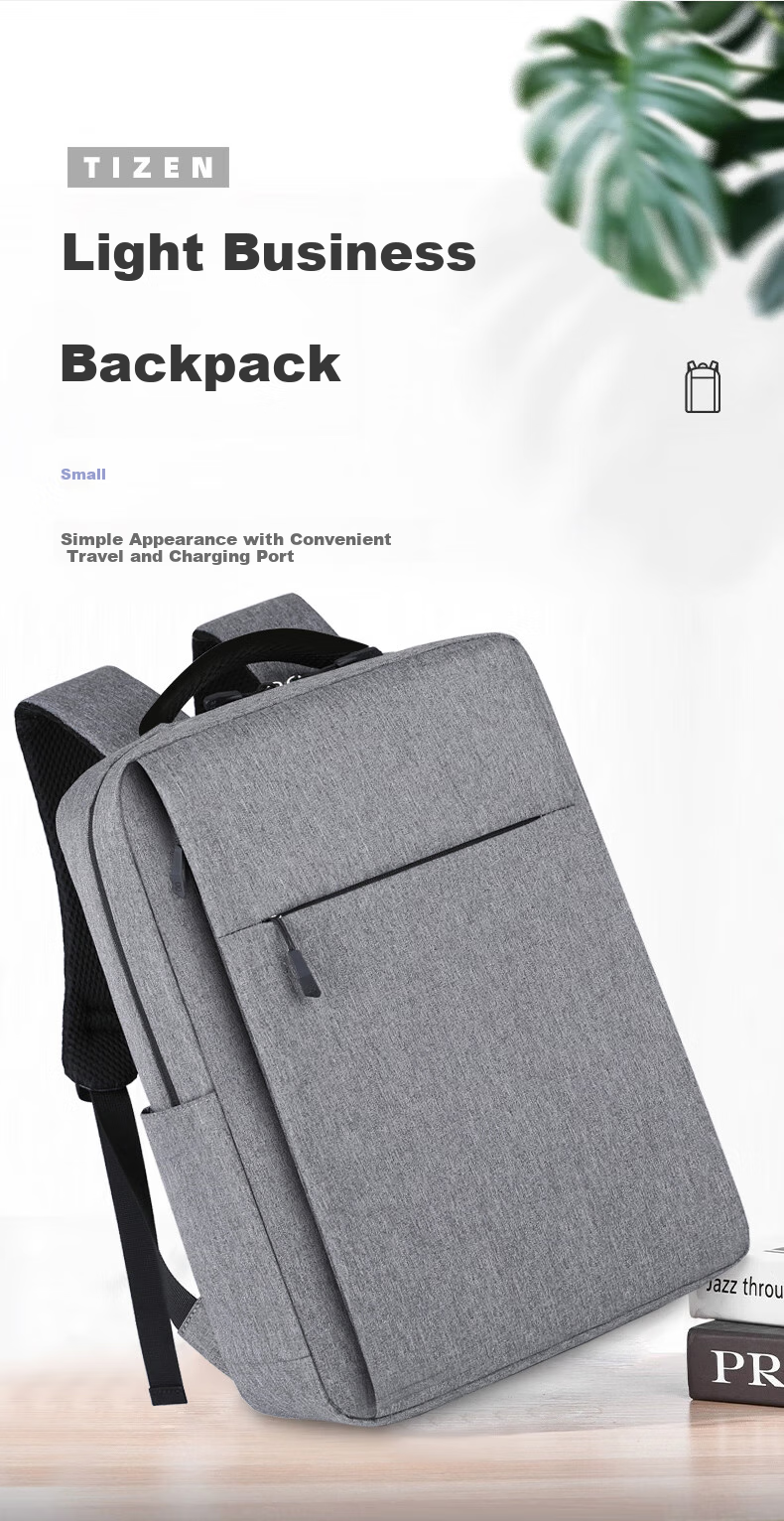 BRINCH Laptop Backpack, 15.6/16 Inch Large Capacity, for Business Trips And Travel, Light Gray Color 2