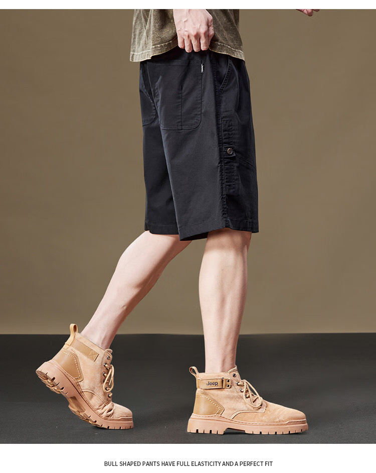 JEEP High-Quality Casual Five-Point Shorts for Men, Summer 2026 Lightweight Mid-Length Pants 5