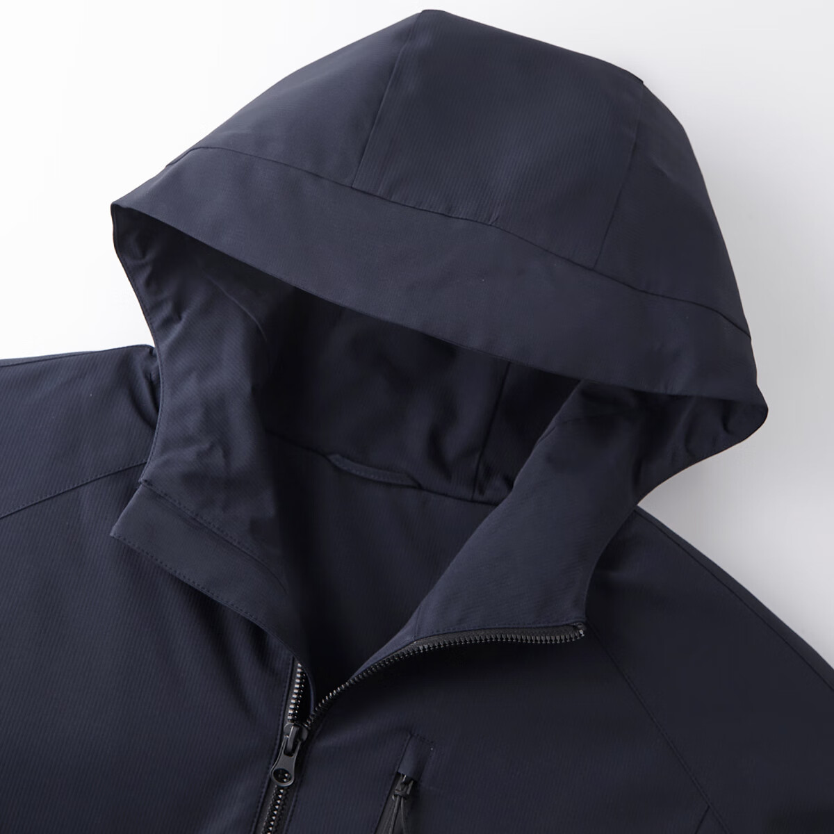 FIRS Autumn Winter Men's Hooded Fleece Lined Windproof Warmth Zipper Business Commuter Casual Jacket