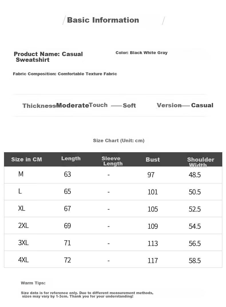 MiiOW Sweatshirt for Men, Spring And Autumn Long-Sleeve T-Shirt, Round Neck Casual Trendy Brand Top, Black, 3XL 7