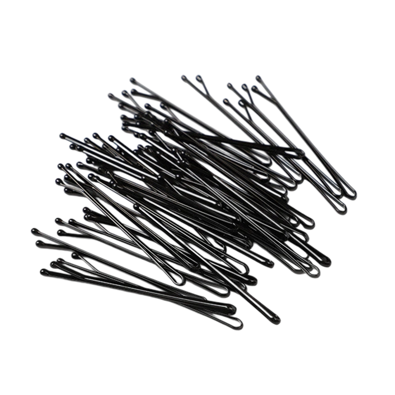 Jiaoxuefei Black Straight Hair Clip 100pcs Side Clip Back Hair Bang Clip Updo Hairpin