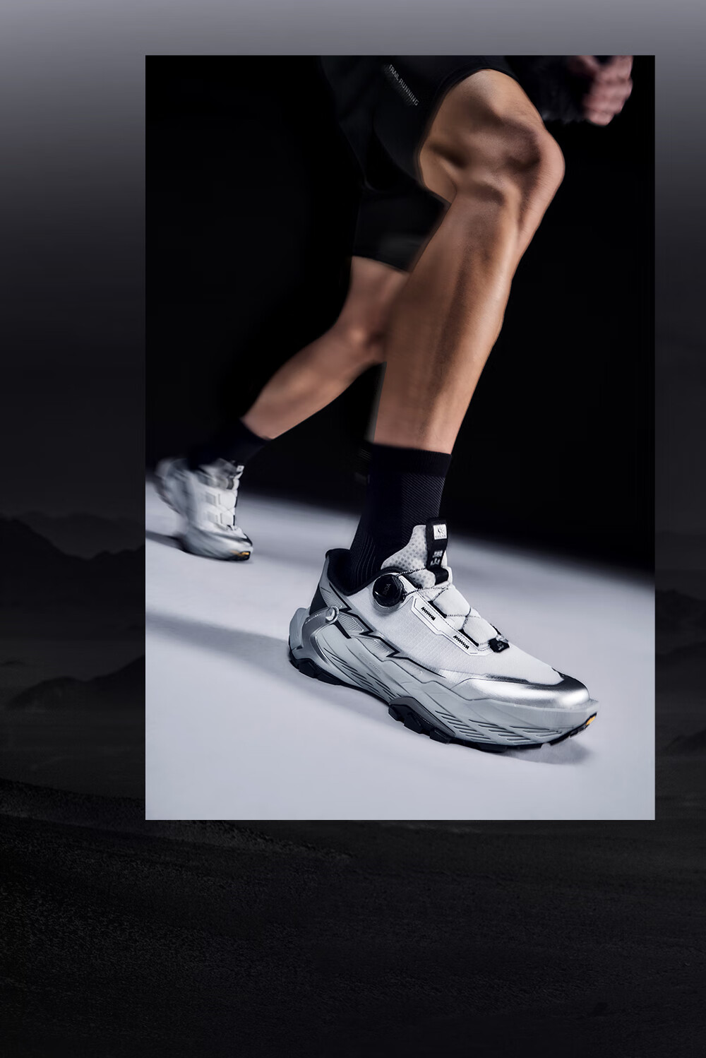 KAILAS FUGA [Xin Zhilei's Choice] DU 2 BOA Black Mountain King Cushioned Low-Top Trail Running Shoes for Me 13