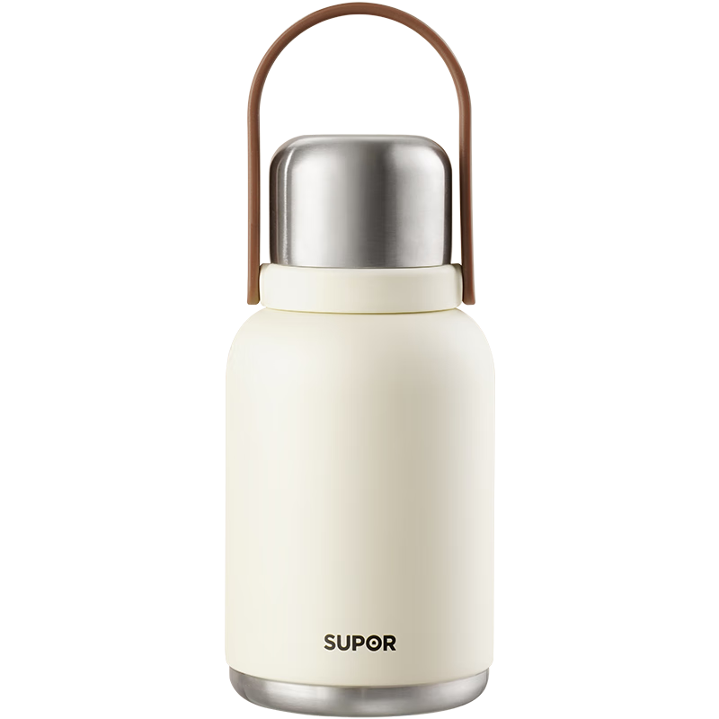 SUPOR Large Capacity Insulated Water Bottle Women’s Portable Outdoor Double-Use Titanium Travel Mug Car Cup High-Style Wide-Mouth Bottle
