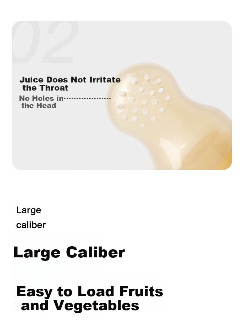 Albo Bite Bag, Baby Fruit Eating Tool, Bite Le Baby Soothing Teether, Push-Forward Fruit And Vegetable Supplementary Food Device 9
