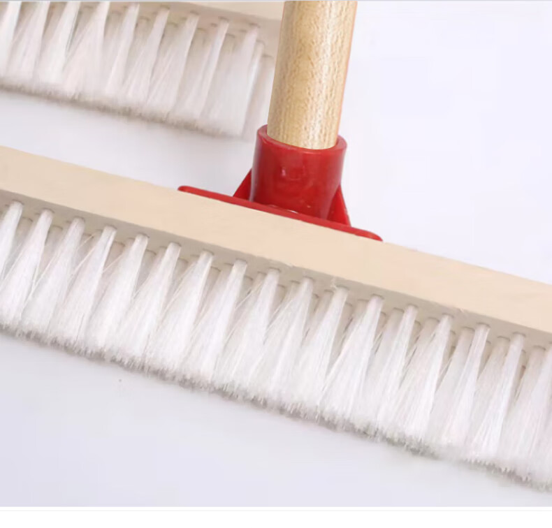Home Maid 40cm Wide Floor Brush, Long Handle Hard Bristle Large Kitchen Bathroom Carpet Washing Brush Floor Brush Cleaning Brush Tile Brush 8