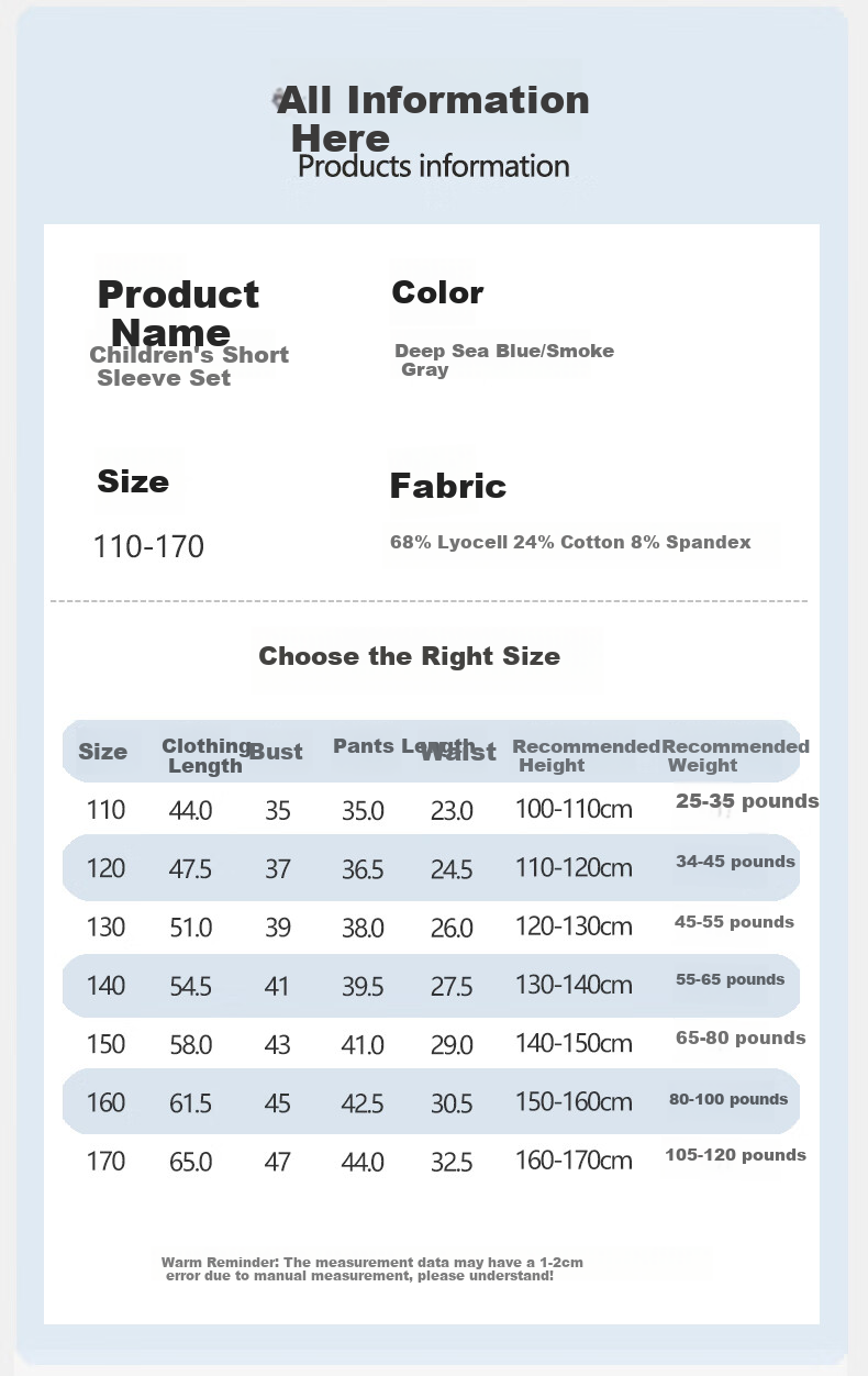 LangSha Children's Home Wear, Summer Lightweight Boys' Short-Sleeve Shorts Set, for Older Children, Lyocell Pajamas, Air Conditioning Wear 2