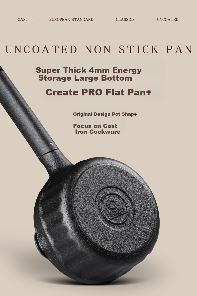 Jiuzhu Cast Iron Pan 700ml Deep Large Oil-Splattering Pan Hot Oil Pan 14cm Non-Coated for Gas Stove And Induction Cooker Frying Egg Pa 17