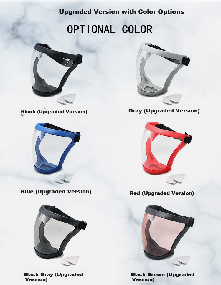 Beifute Protective Face Shield, High-Definition Transparent Isolation Anti-Fog Full Face Mask, Waterproof And Dustproof Full Face Screen, 【Jingsu Delivery】, Black Frame High-Definition Anti-Fog + 2 Filter Cartridges 17