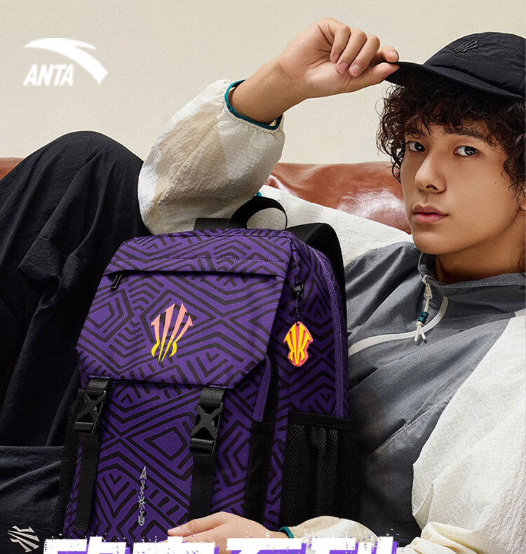 ANTA Kyrie Irving Series Large Capacity Unisex Backpack Fashion Sports Training Fitness Basketball Bag 18