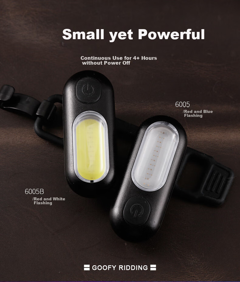 Adandyish Bicycle USB Rechargeable Tail Light, Night Rear Warning Light, Mountain Bike High-Brightness Strobe Light, Random Style 24