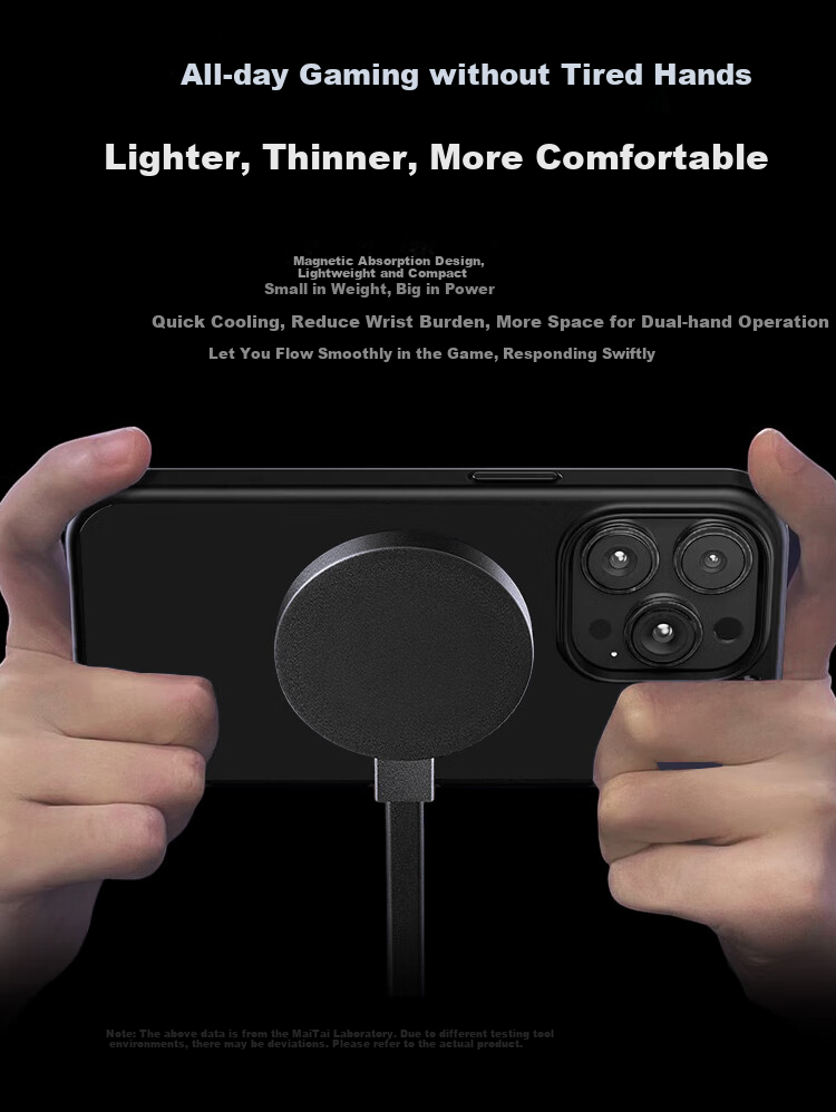 Maitai Liquid Cooling Phone Cooler for Live Streaming, Ultra-Quiet Semiconductor Ice-Cold Magnetic Cooling Device, Water-Cooled Gaming Pad Suitable for Black Shark, Red Magic, Apple IPad AI 10