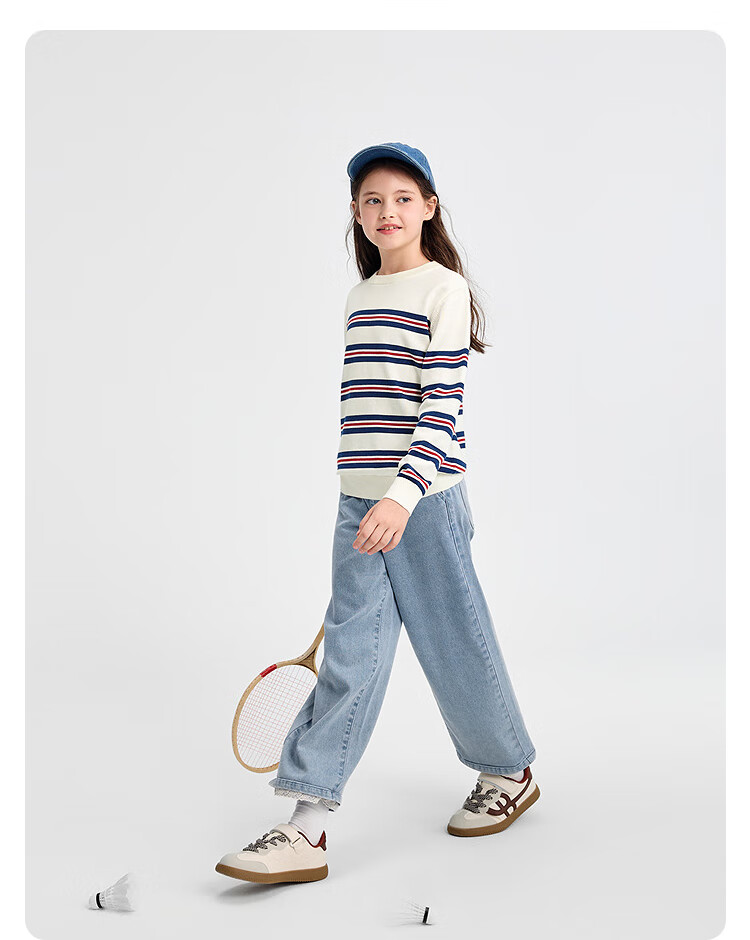 BALABALA Balaone Kids Sweater Boys 2025 Spring Autumn Knitwear Girls Parent-Child Pullover 208325103201 9