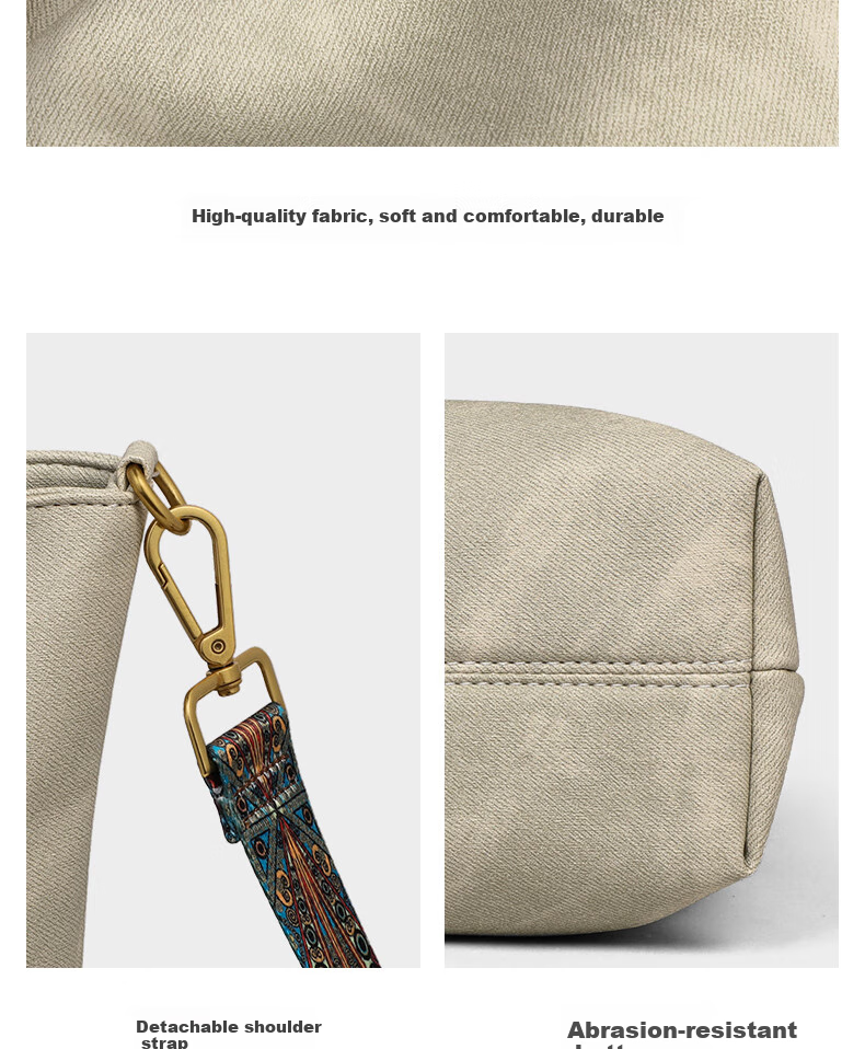 Aiqinghai Women's Handbag, Crossbody Bag, Shoulder Bag, Large Capacity Commuter Bag, Practical Birthday And Mother's Day Gift for Mom 4