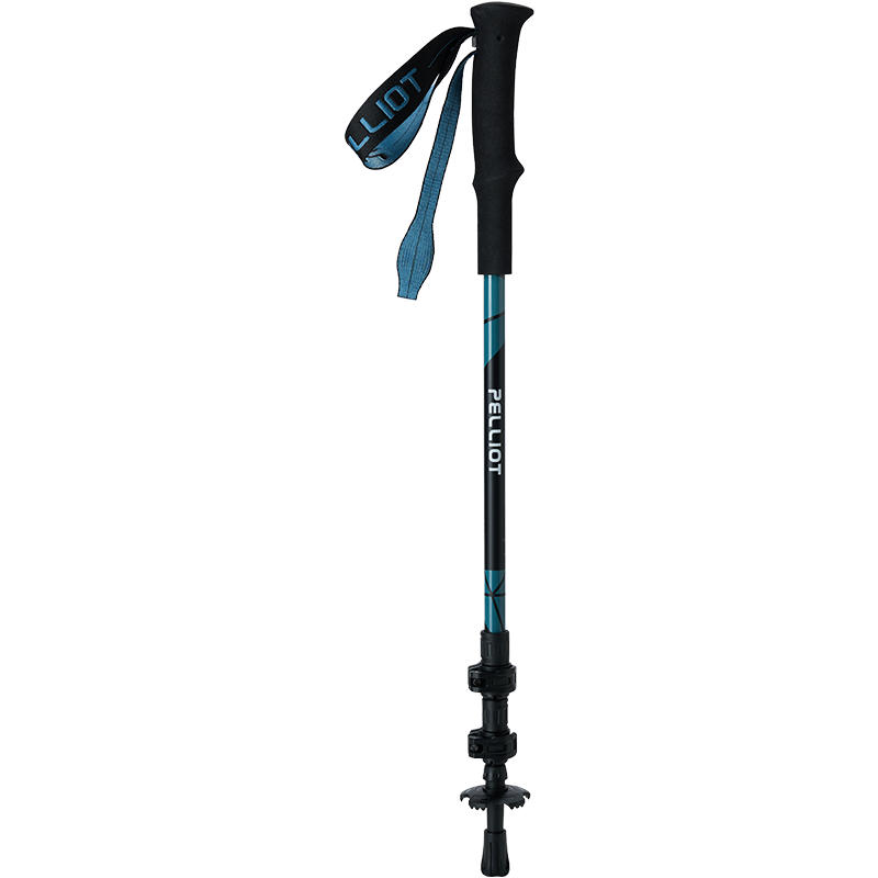 Pelliot [Same As Zhao Lusi], Lightweight Outdoor Hiking Pole, Carbon Fiber Telescopic Trekking Pole, 165036021 Blue
