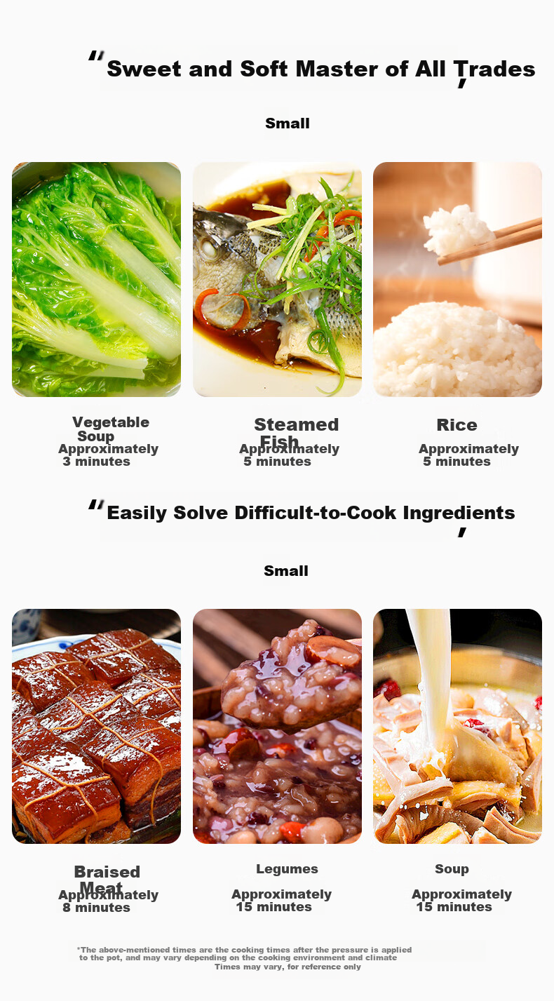 LINKFAIR Gaole Shigao Pressure Cooker, Household Pressure Cooker, Explosion-Proof Stainless Steel, One-Touch Opening And Closing, Suitable for 3-8 People, Compatible with Gas And Induction Stoves 9