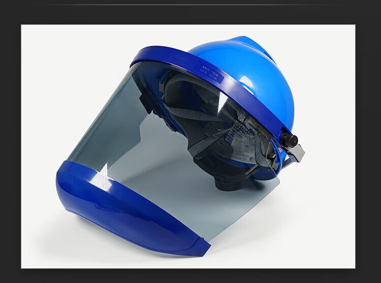 BLUE EAGLE FCA8 Arc Flash Resistant Face Shield 11.3 Cal Insulated Impact and Splash Protective Visor with Cap Mount (Helmet Not Included) 12