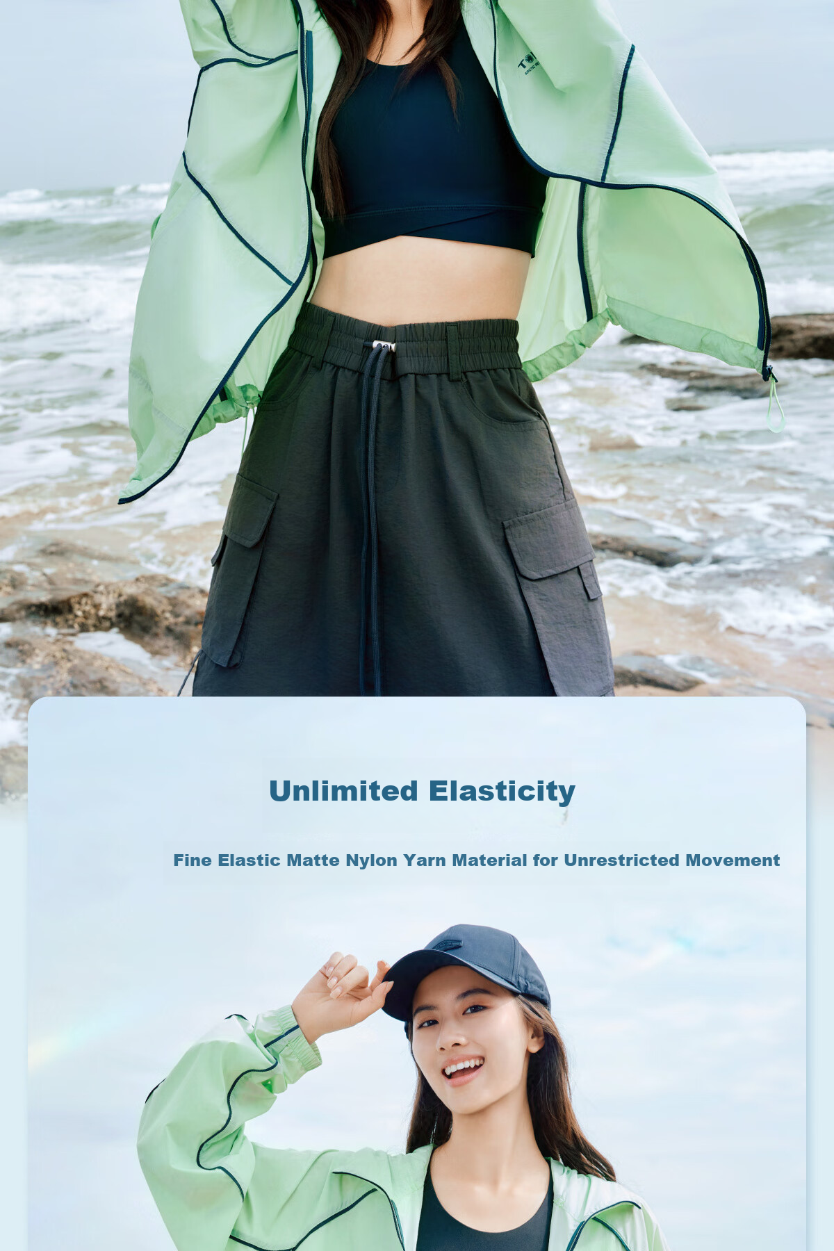 TOREAD Sun Protection Clothing Outdoor Skin Coat UV-Resistant Lightweight Thin Jacket for Men And Women, Cyan Purple, M 7