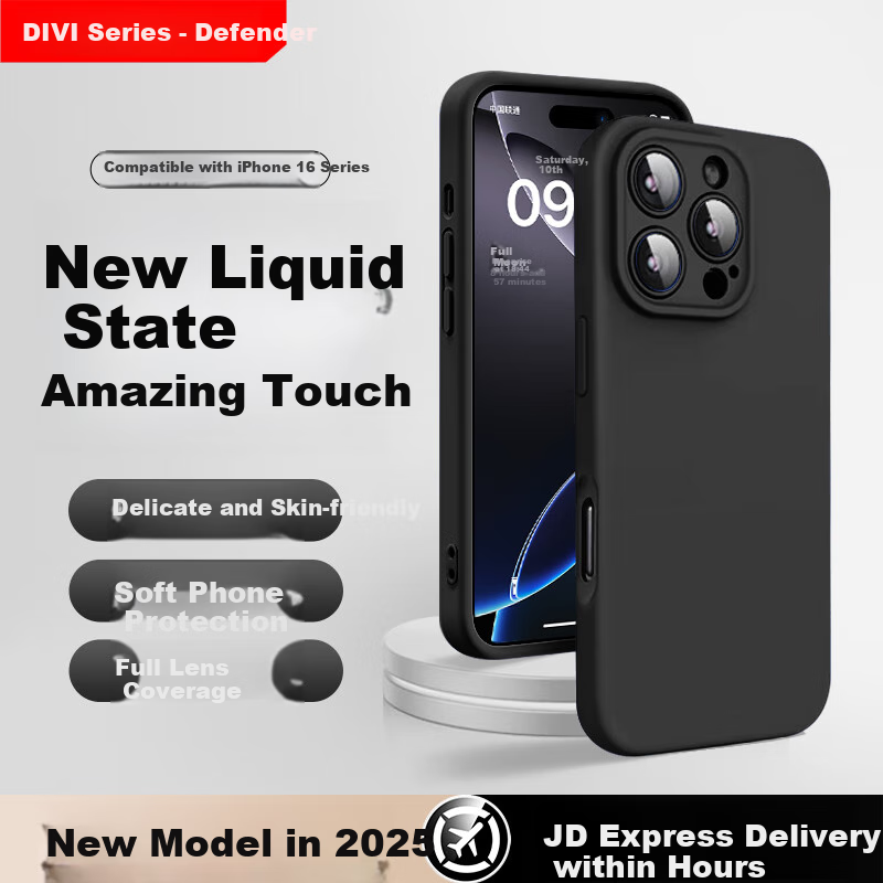 Чехол для Apple iPhone 14 Pro Max DIVI Cloud-Like Liquid, противоударный, тонкий, серый