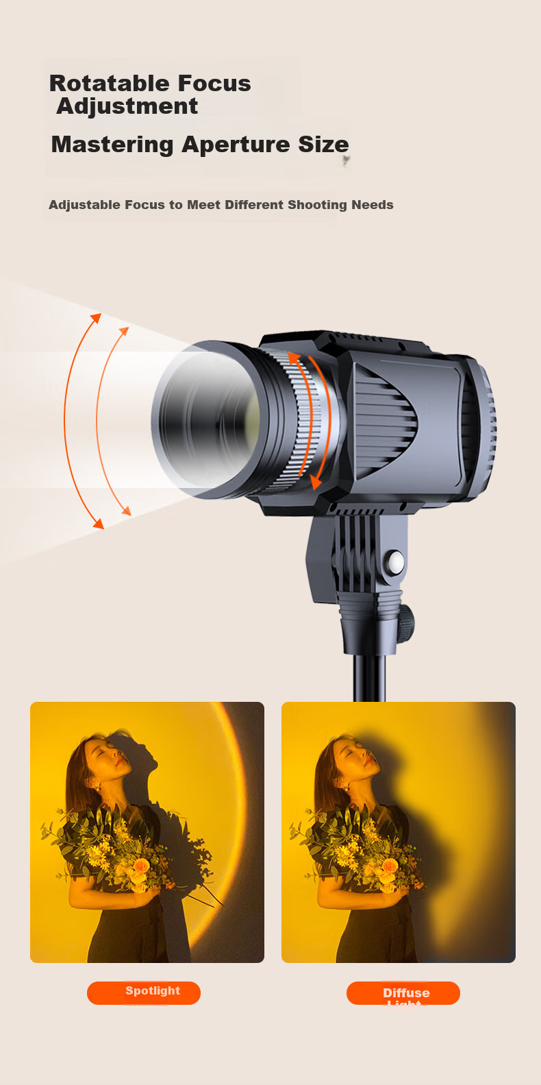 Hakutatz Hair Light, Live Streaming Special Fill Light, Contour Shaping Spotlight, Ceiling Spotlight, Photography God, Girl Atmosphere, Entertainment Live Room 12
