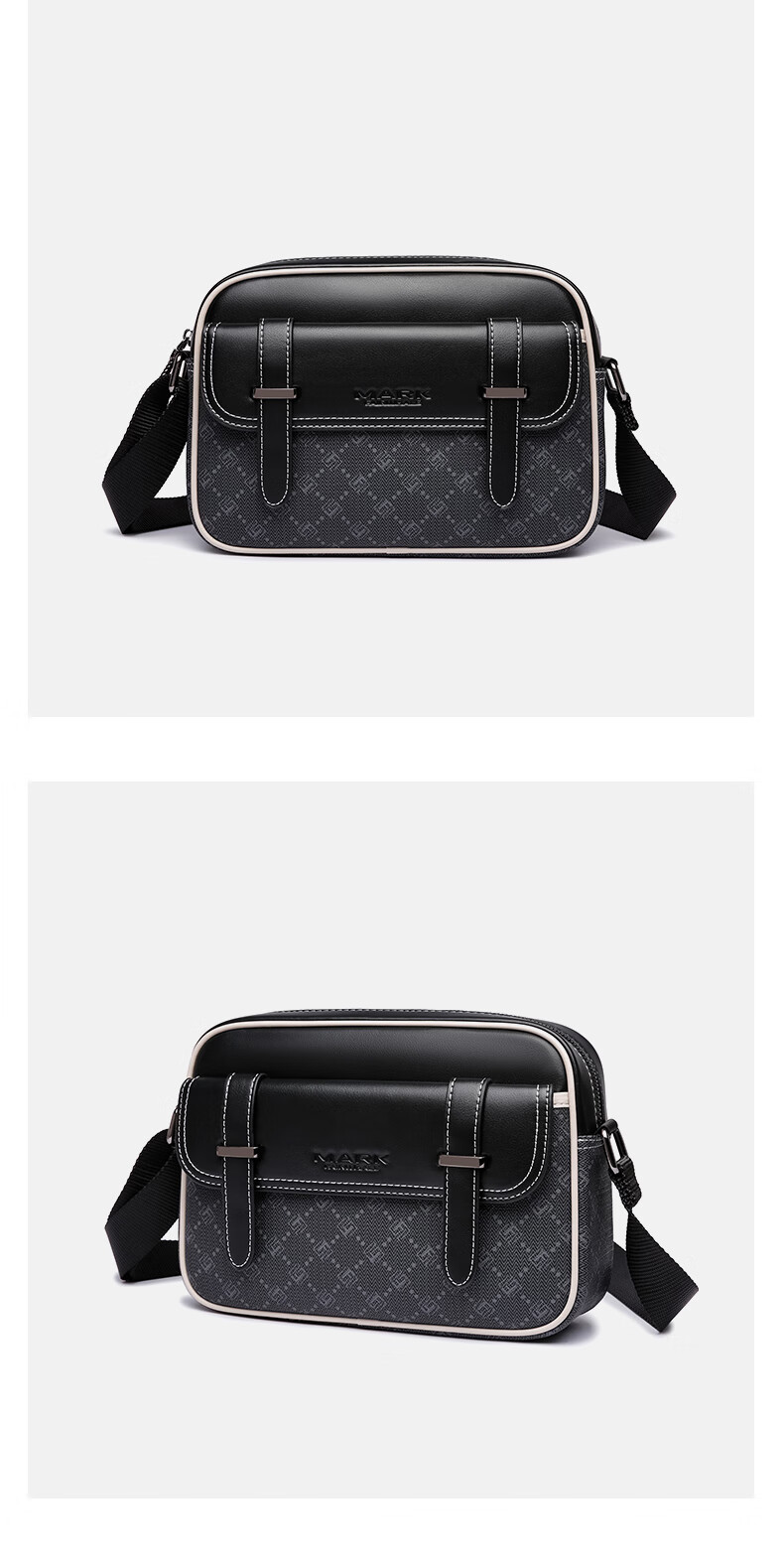 MARK FAIRWHALE Men's Shoulder Crossbody Bag Commuter Chest Bag Fits iPad Casual Fashion Trendy Travel Bag 8