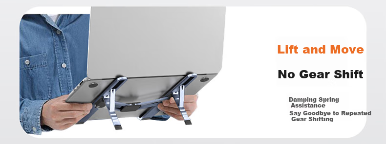 Lenovo Laiku Laptop Stand with Docking Hub Cooling USB 360° Rotatable Stepless Height Adjustable Floating Vertical Riser for Office Gaming Computers LS102 7