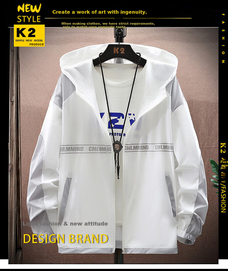 Zuofeili Ice Silk Sun Protection Jacket for Men, 2026 Summer New Style Youth Lightweight Skin Coat, Casual Sports Outerwear 1