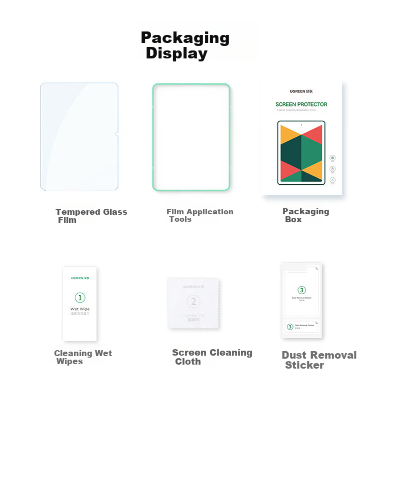 UGREEN Tempered Glass Screen Protector for Huawei MatePad Pro 12.2-Inch 2025 High Definition Protective Film for 2025 Huawei Tablets, Wear-Resistant, Scratch-Proof, Anti-Fingerprint, HD Film 13
