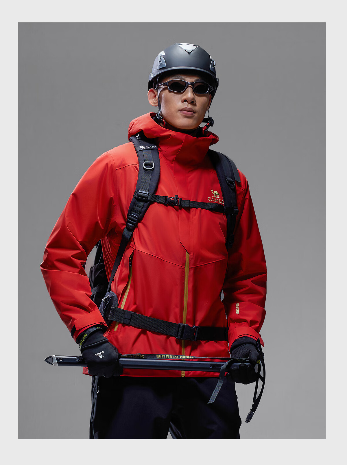 CAMEL King Kaijia X Gold Label 3-in-1 Toray DELFY Men's Outdoor Professional Waterproof Mountaineering Jacket 2XL 7