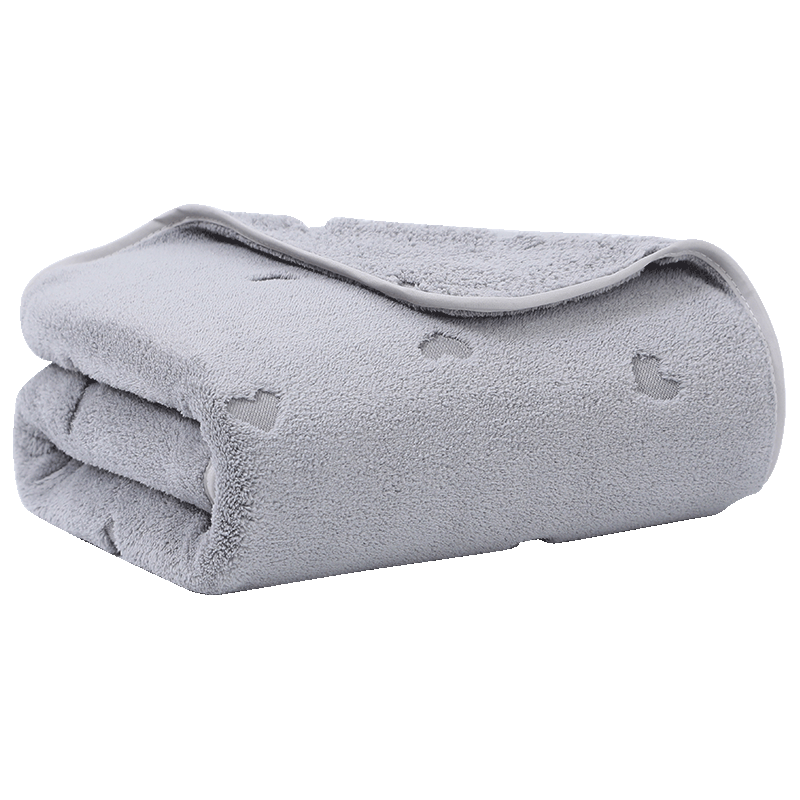 Grace Bath Towel, Antibacterial Class A, Soft Quick-Drying Absorbent Large Bath Towel for Adult Men And Women, Gray