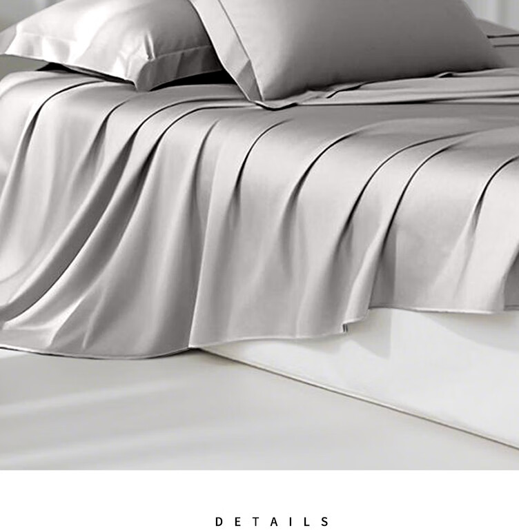 ZiiU Single Bed Sheet, 100% Xinjiang Pure Cotton Bed Cover, 245x270cm, Light Gray, Suitable for 1.8x2 Meter Bed 12