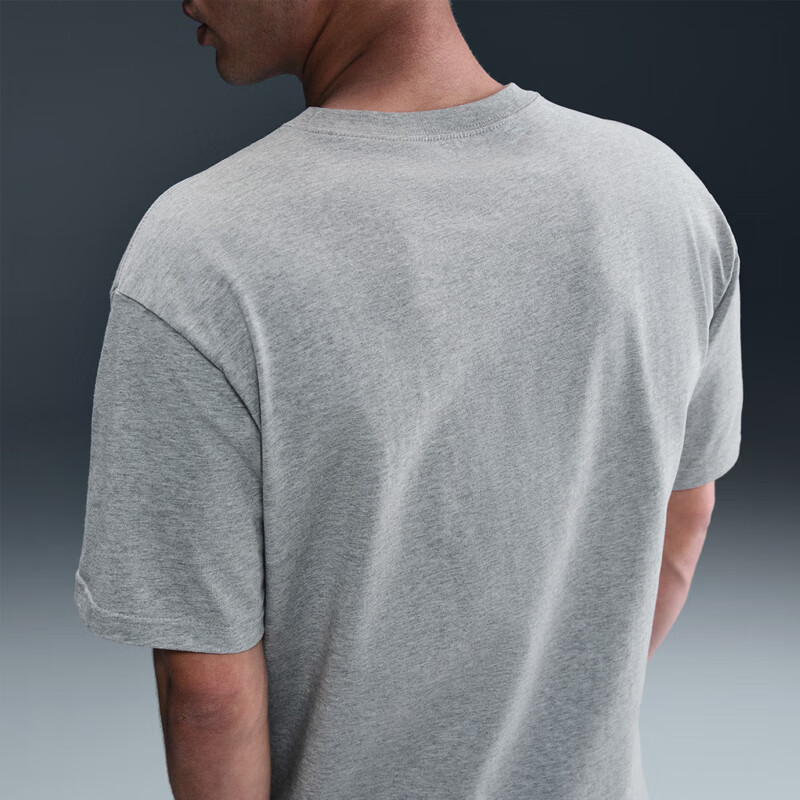 NIKE Men's Short-Sleeve T-Shirt, Knitted Collarless, Sports Casual, Comfortable Versatile FV0376-133 White L 5