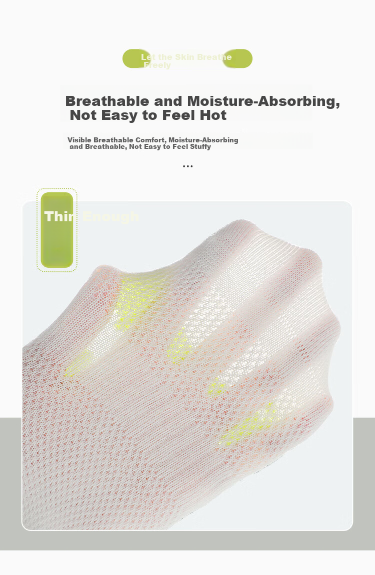 MiiOW Boys' Socks, Summer Thin Style, Children's Cotton Mesh Socks, Youth Boys' Sports Breathable Mid to Big Kids Short Socks 5