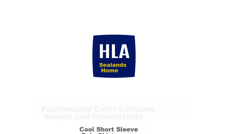 HLA Short-Sleeve Polo Shirt for Men, Cool And Stylish with Turn-Down Collar, Summer Wear 1