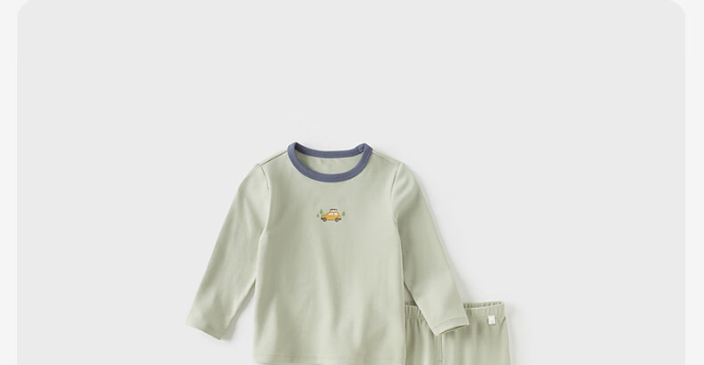 DAVE & BELLA Kids Underwear Set Boys Autumn Clothes Girls Antibacterial Two-piece Autumn Outfit 5