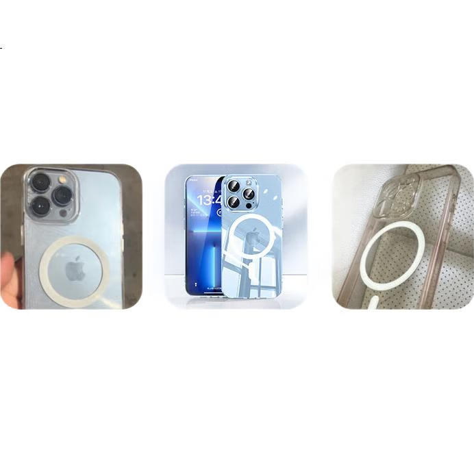 Чехол для iPhone 13 Pro Max DIVI Ice Clear Magnetic, MagSafe, ультратонкий, противоударный, защита от царапин, прозрачный