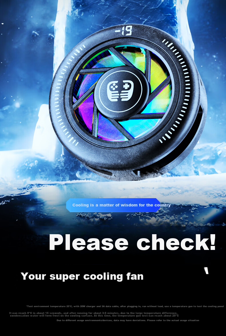 WITGOER [Three-In Phone Cooler] Wireless Charging Cooling Magnetic Flat Gaming Phone Stand Clip for E-Sports Live Streaming Semiconductor Cooling Compatible with Apple 13