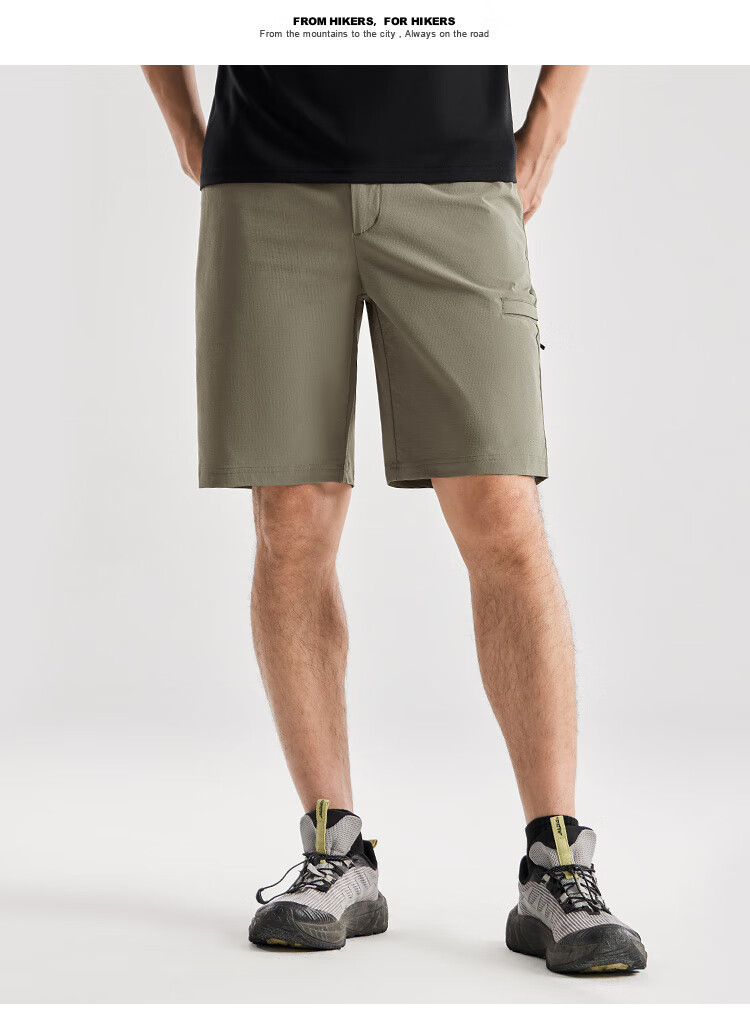 Pioneer Camp Quick-Dry Men's Summer Outdoor Water-Repellent Loose Fit Stretch Sports Casual Cargo Shorts 18