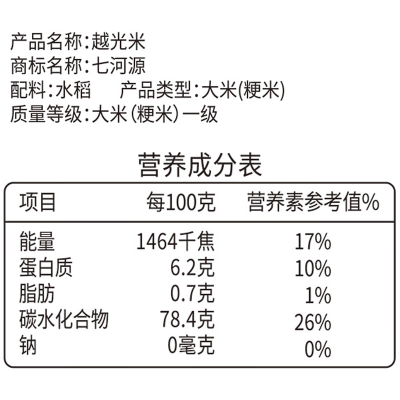 七河源越光米50斤包装内5袋10斤包装 大米25kg装 餐饮批发装 2025年新米