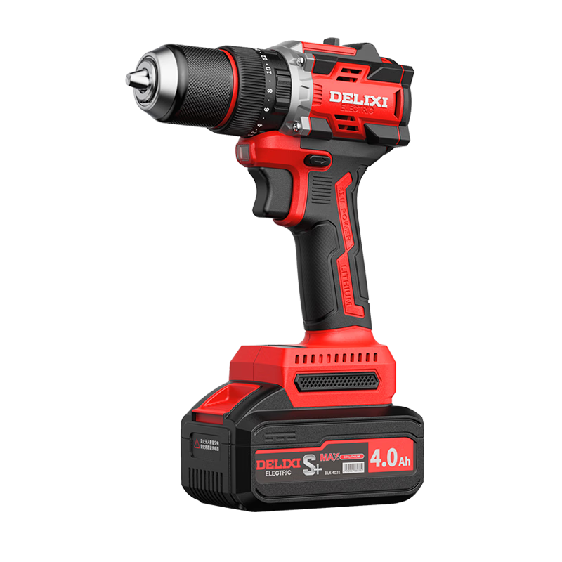 DELIXI ELECTRIC 21V Cordless Brushless Lithium Electric Screwdriver Drill DLX-642 Dual Battery Set