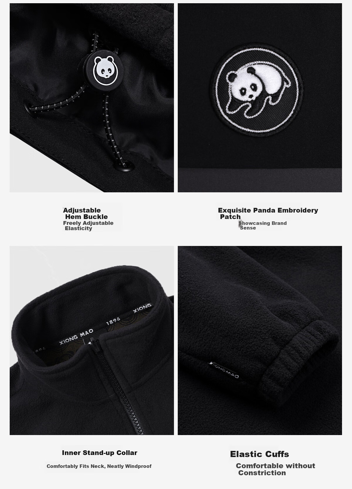 Xiongmao [China Xiongmao SE] Three-In Windproof And Waterproof Jacket for Men, Autumn And Winter Hooded Mountaineering Coat for Women 1613, M 30