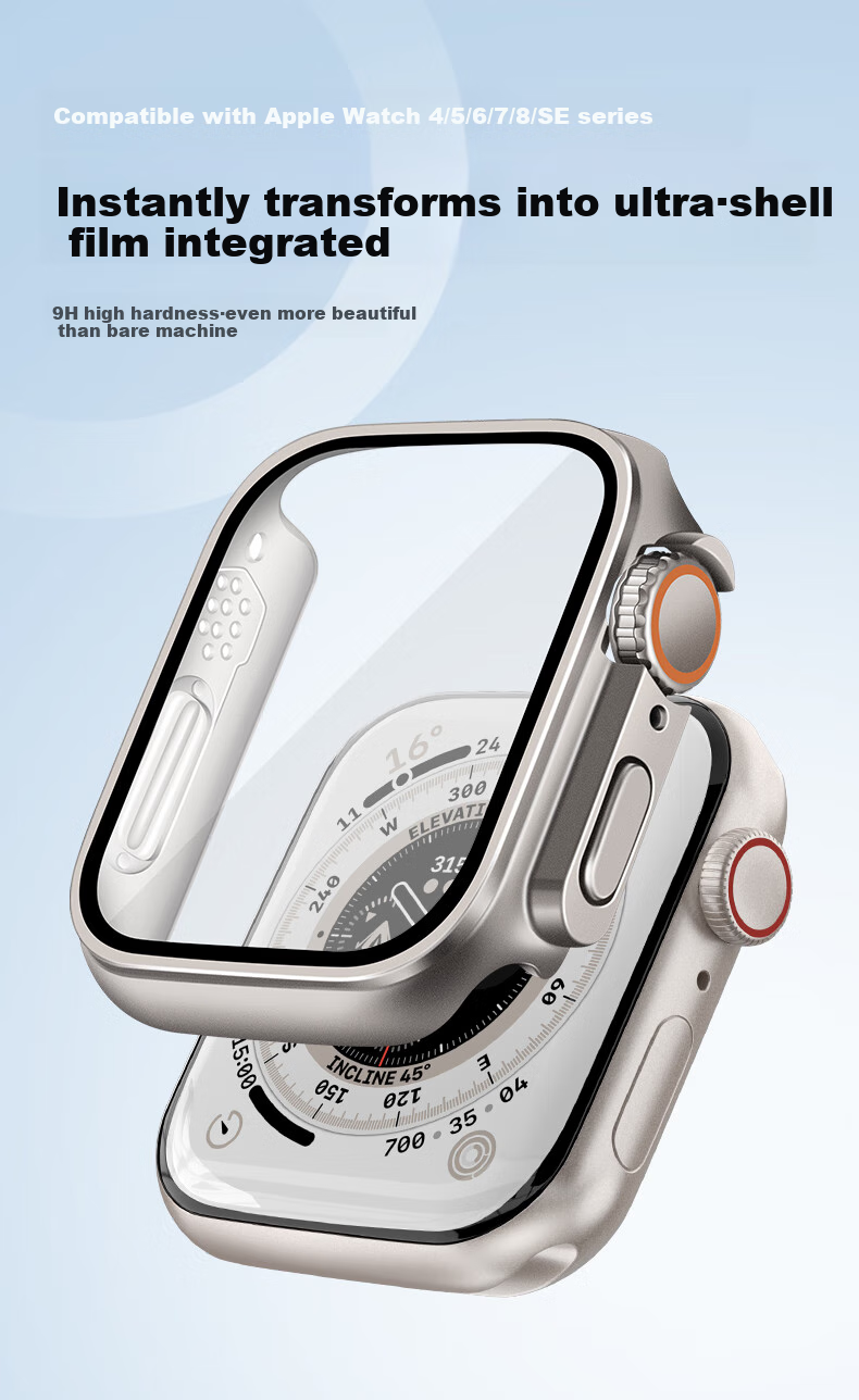 BHO [SE3/S6 Instant Ultra] Compatible Apple Watch SE3 Protective Case, Apple Watch S6 Instant Ultra Protective Case, SE2/5/4 Case And Screen Protector Combo Protective Cover 1